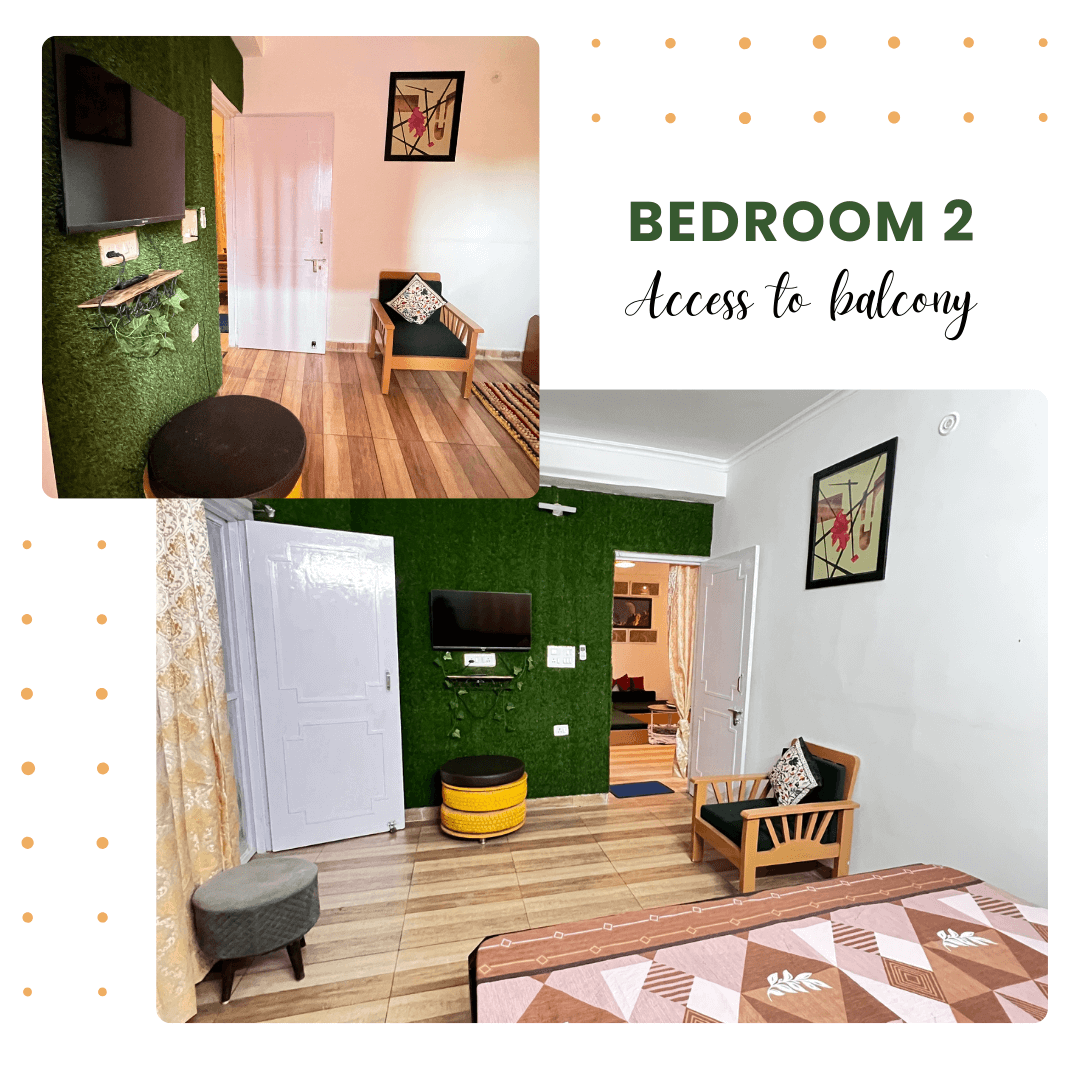 2BHK Second Bedroom with TV